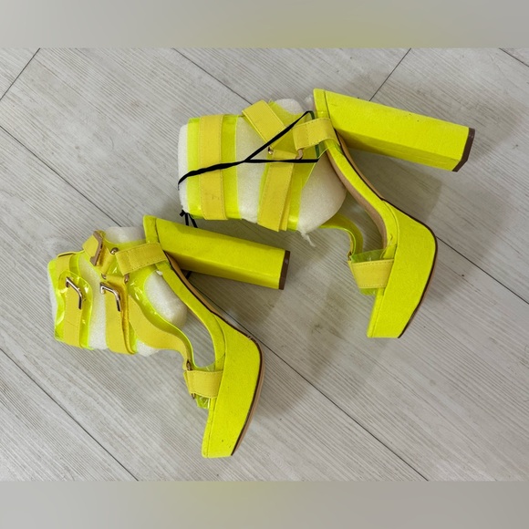 Brand New Strappy Platform Heels - Picture 6 of 7